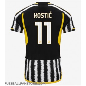 Juventus Filip Kostic #11 Replik Heimtrikot 2023-24 Kurzarm